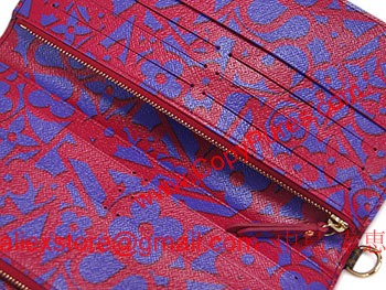 ルイヴィトン　LV　長財布　スウィート・モノグラム　ポルトフォイユ・アンソリット　ローズアンディアン　M90128